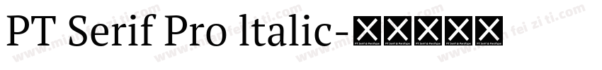 PT Serif Pro ltalic字体转换